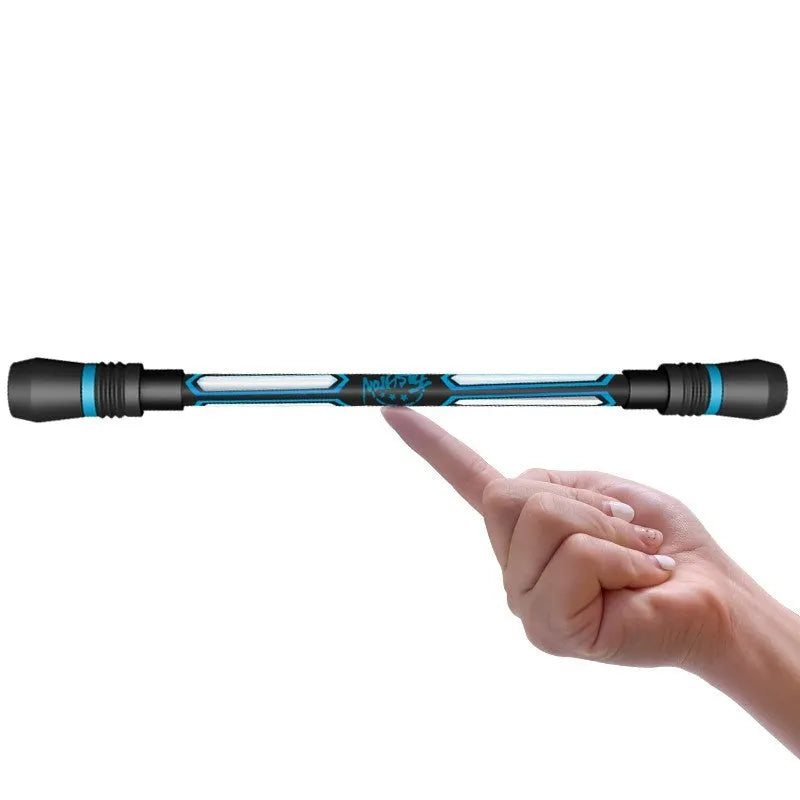 Frosted silica gel anti-slip spinning pen with 0.35mm needle tube tip, shown at 210mm length.