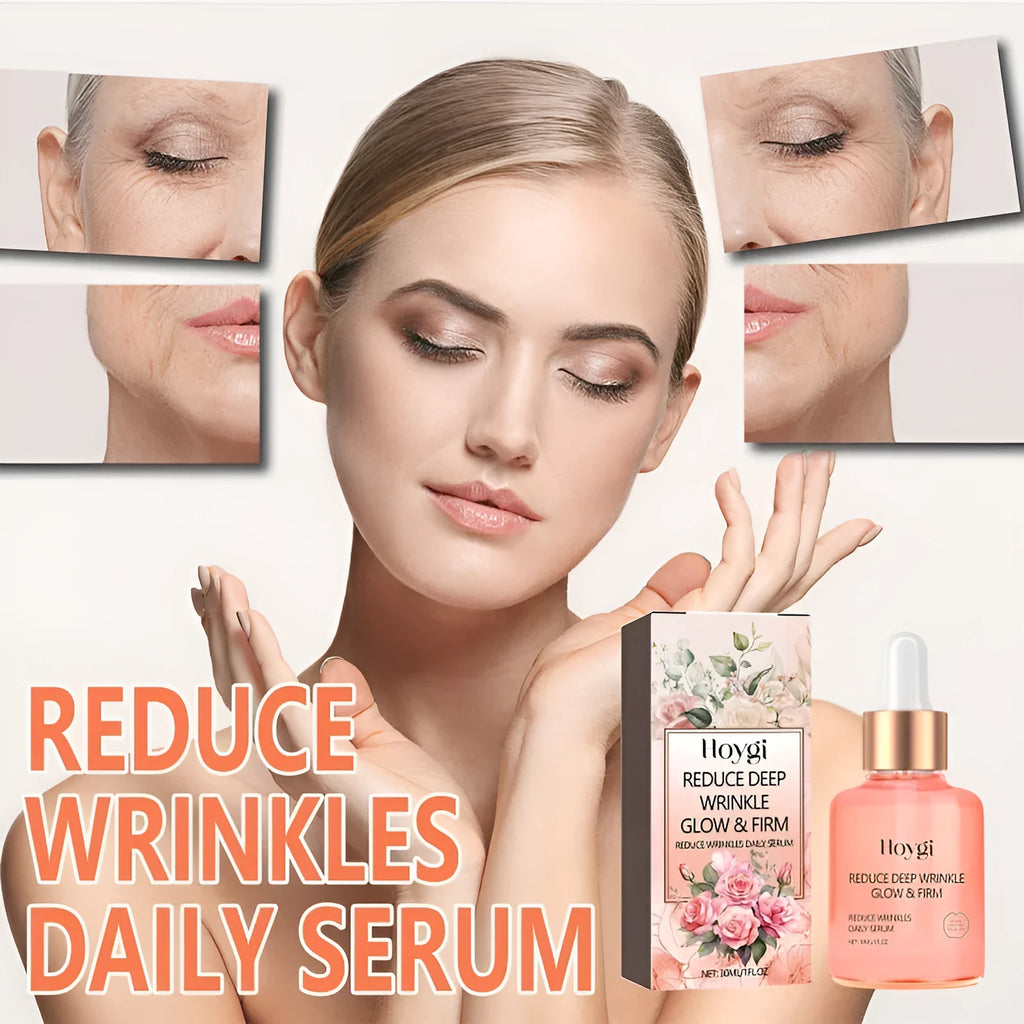 30ml bottle of rose essential oil for smoothening wrinkles and brightening skin.