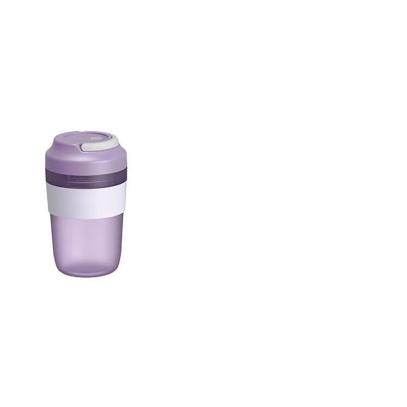 Portable blender juicer cup in green colour with 400ml capacity and stainless steel blades