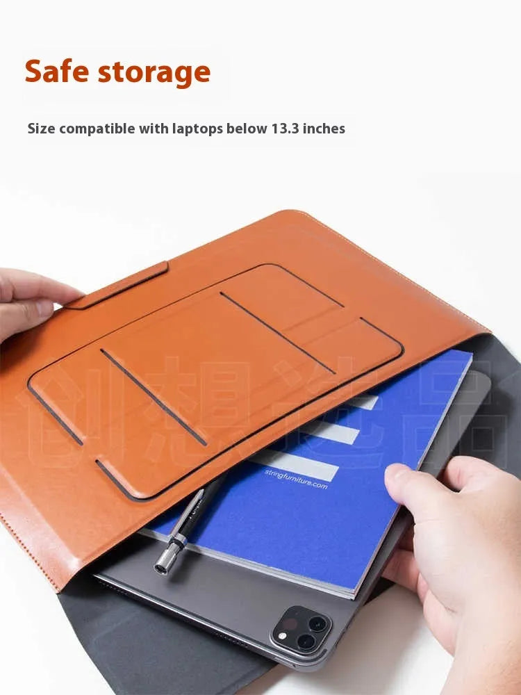 Integrated dual-angle 13.3-inch laptop bracket bag in business-style design with adjustable holder
