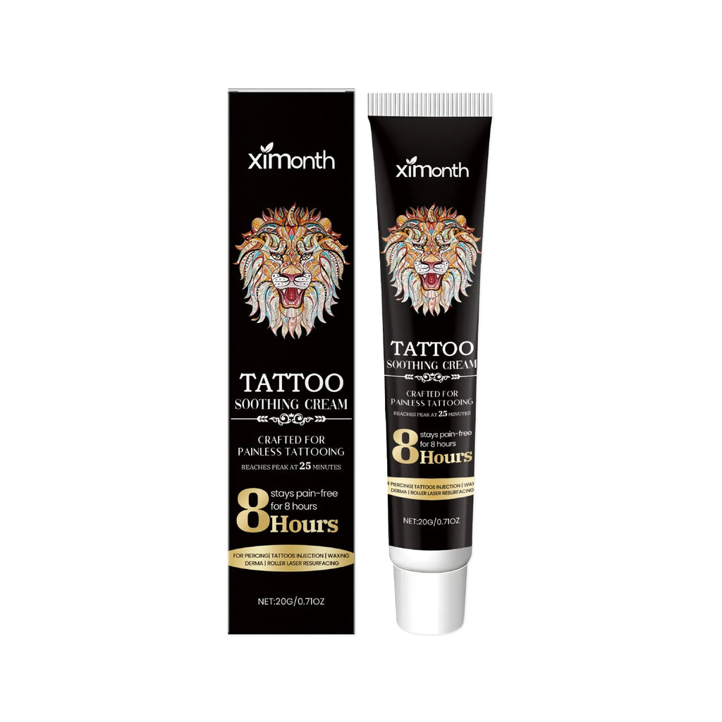20g tattoo soothing neck cream container with botanical ingredients for gentle neck cleaning