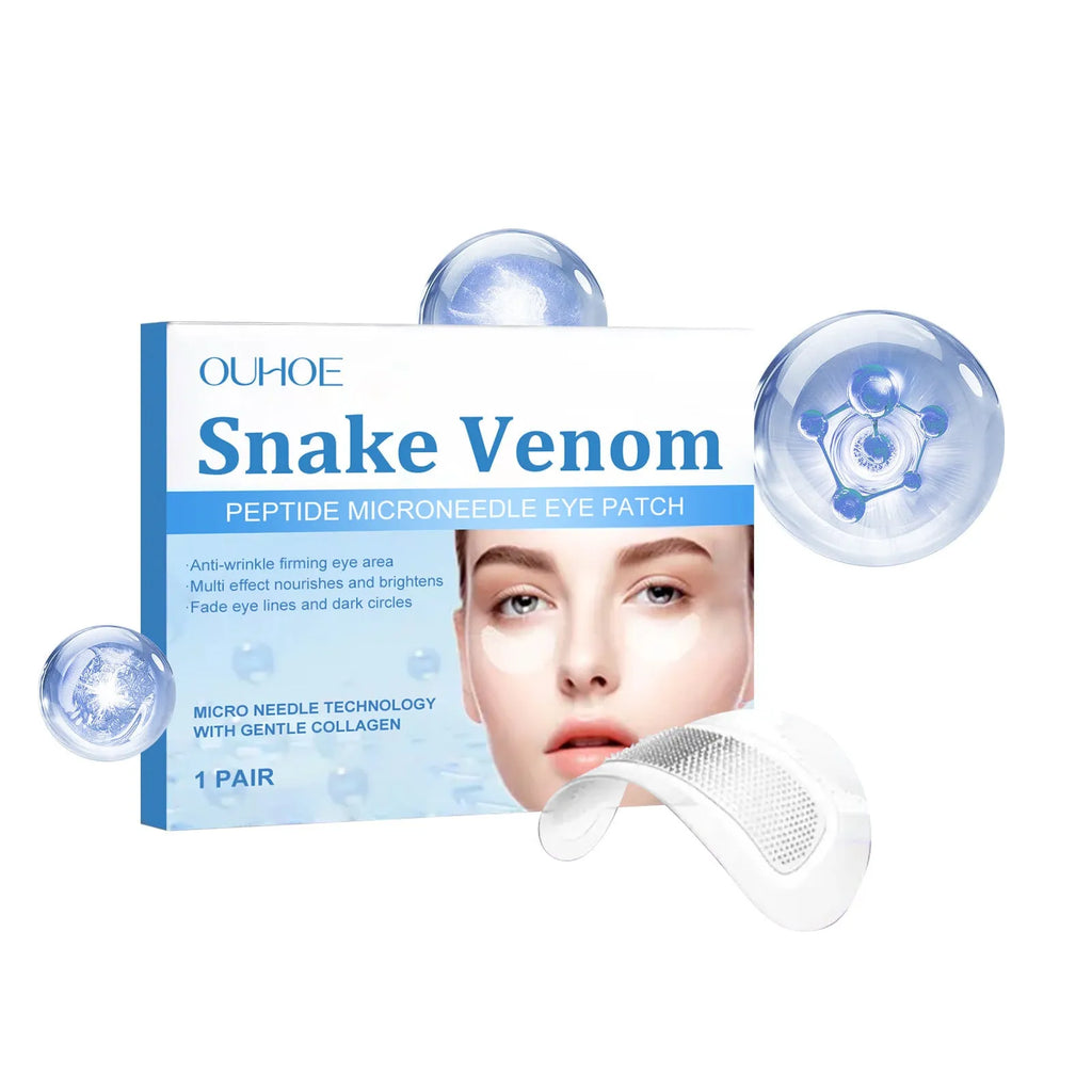 Elastic eye care microneedle patch for wrinkle treatment around eyes