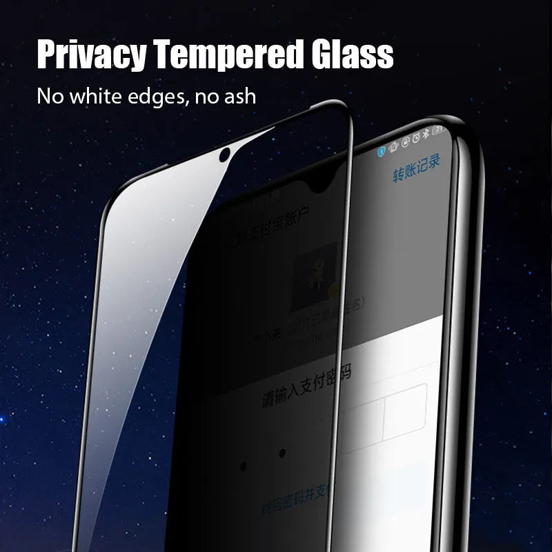 Home Fashion Minimalist Anti-spy Screen Protector for Poco and Redmi phones with 9H hardness tempered glass