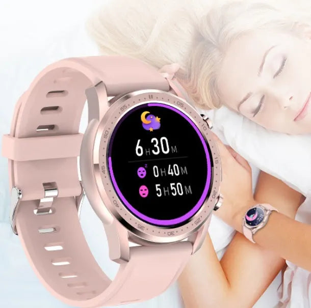 Youth2 Body Temperature Smart Bracelet in black or grey with 1.3-inch screen and zinc alloy case
