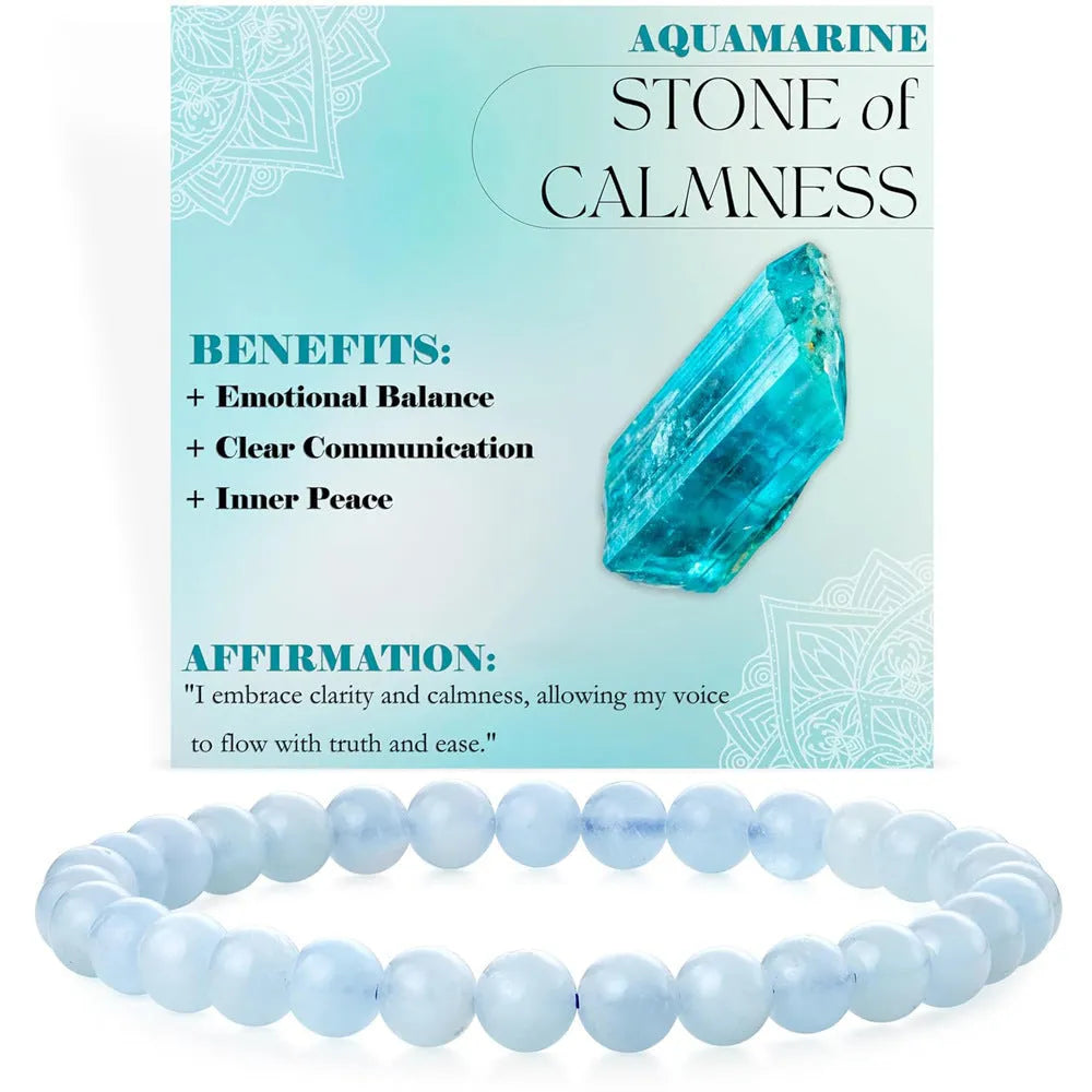 Handmade geometric bracelet made from 6mm agate stone beads on a wrist, showing the 18mm fit.