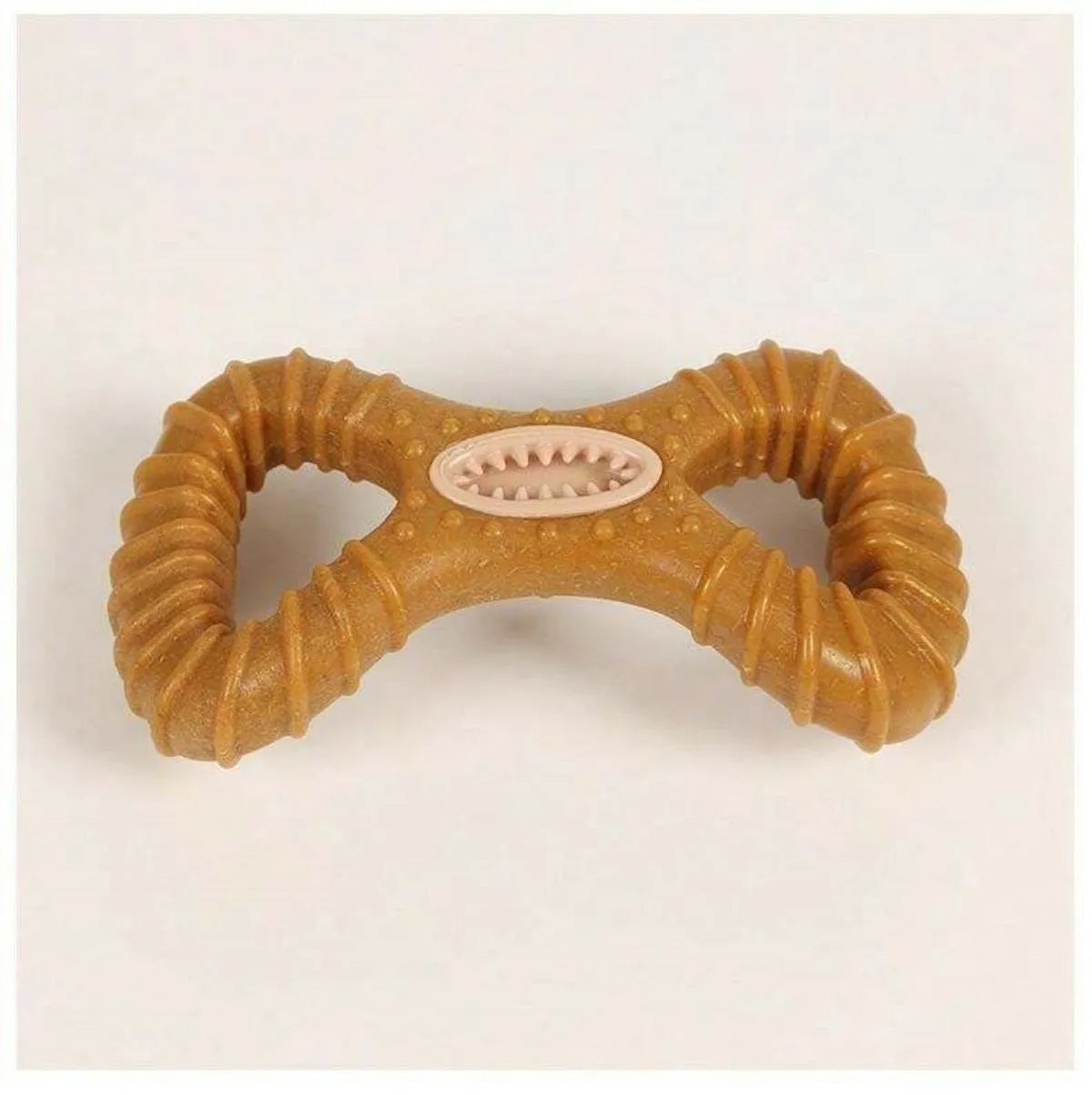 Dog chew bone with textured surface for dental cleaning, available in 8shape and Y shape options