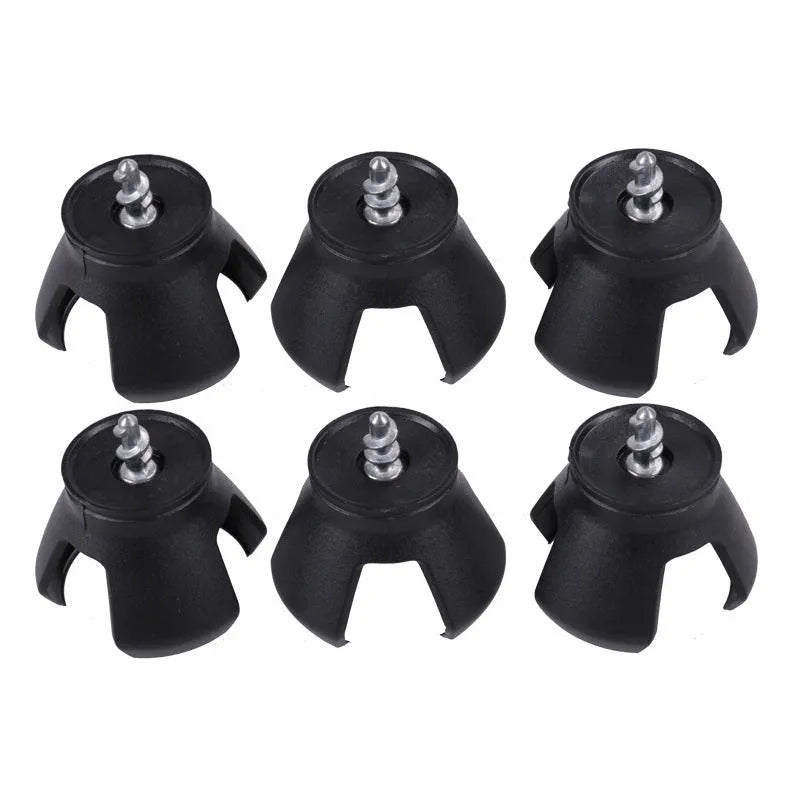 Black aluminium golf ball picker with clip attachment for golf bags