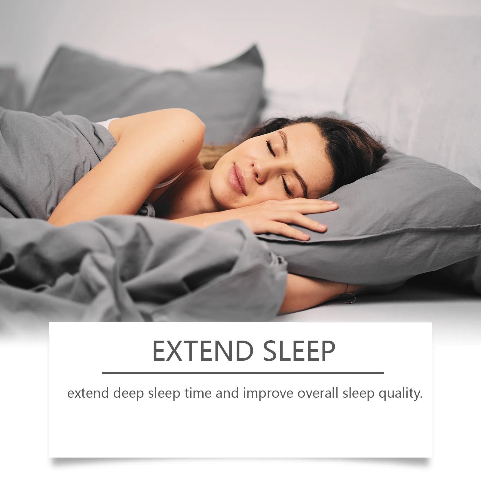 50ml bottle of sleep support oral drops with a dropper on a white background.