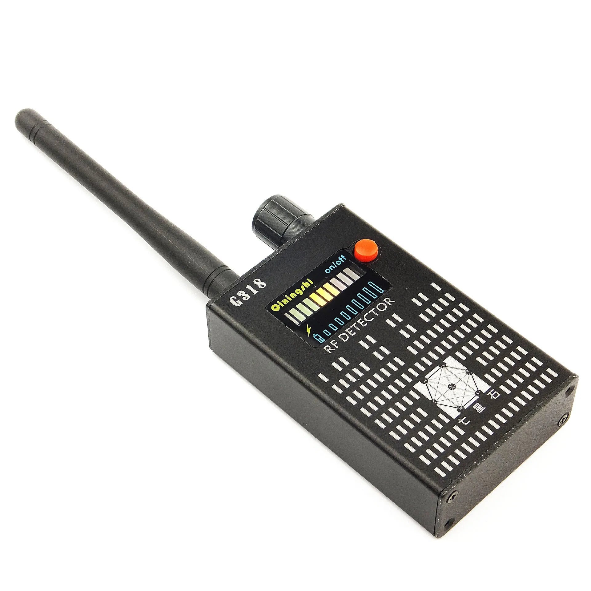G318 professional signal detector with compact design for detecting hidden surveillance devices from 1 MHz to 6.5 GHz