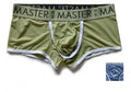 Men's low waist ice silk quick-dry shorts in army green colour