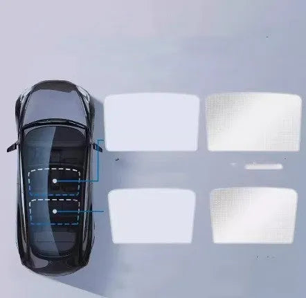 Ice crystal skylight thermal insulation accessories with silver tape material for vehicles