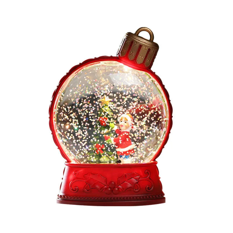 Plastic Christmas figurine LED candle light in snowman design with flickering flame effect