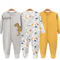 Baby cotton three-piece suit with long sleeves, Harajuku style, available in 14 colours and sizes 0-12 months