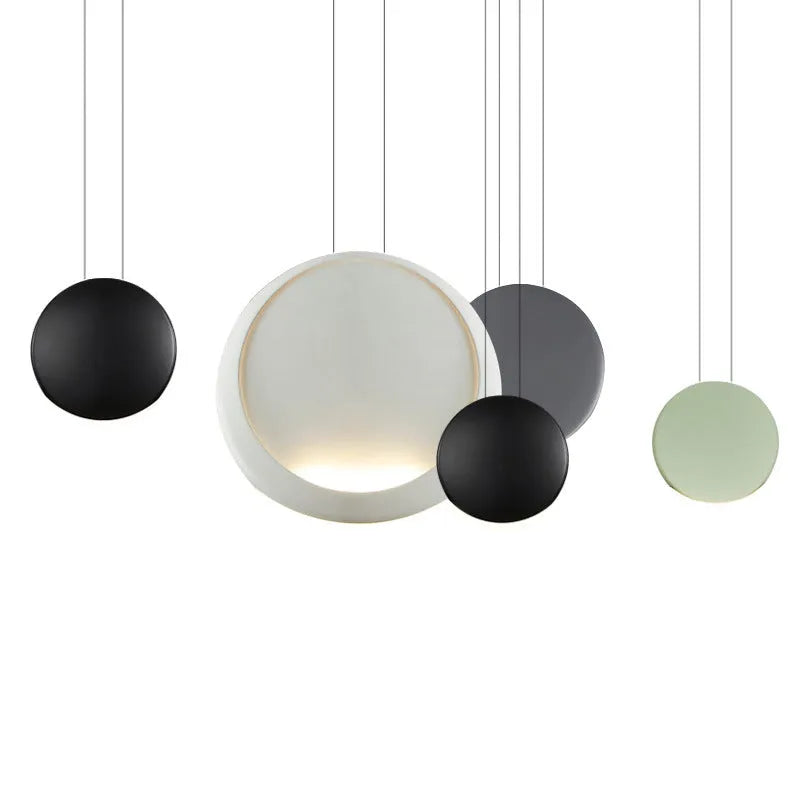 Cosmos Chandelier round bar resin LED ceiling light with adjustable height