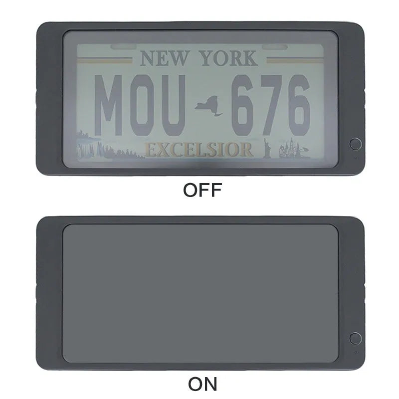 American standard iron license plate frame, 36 x 17cm, with wireless atomization, single frame