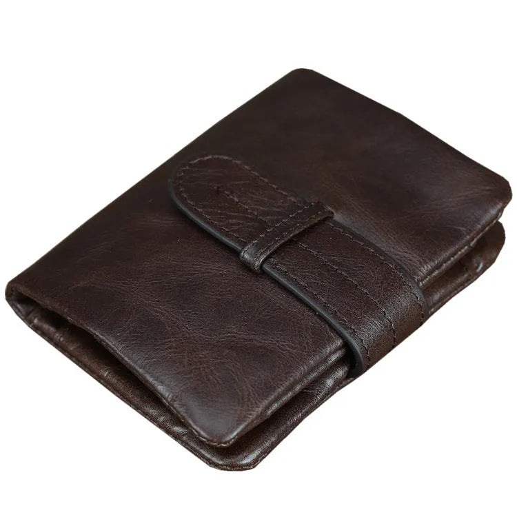 Genuine leather women's wallet with multiple card slots in brown colour