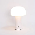 USB table lamp in black, green, orange, or white, 15cm tall with plastic construction and dual-purpose design