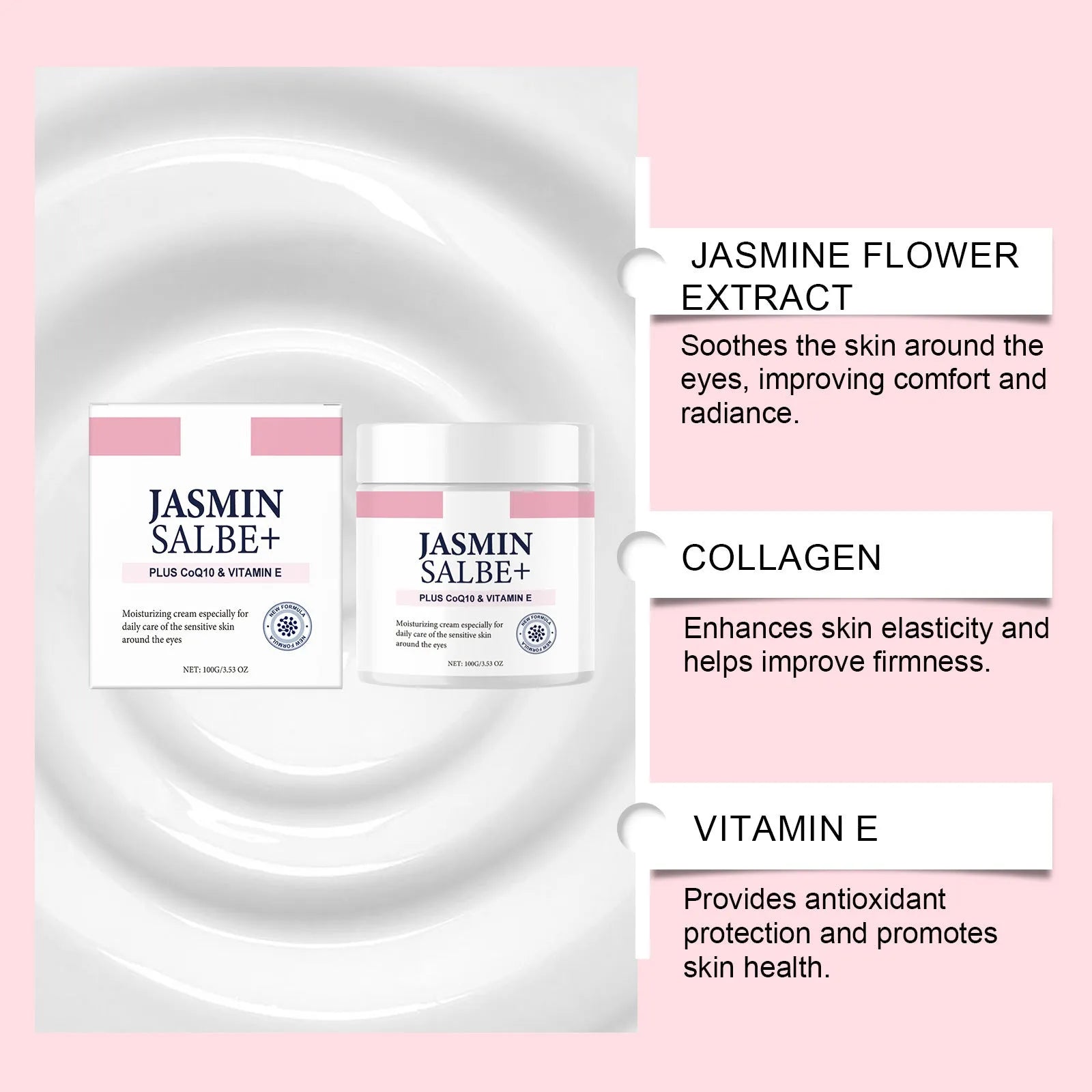 Collagen Light Wrinkle Eye Cream 100g jar for eye area moisturising and fine line care
