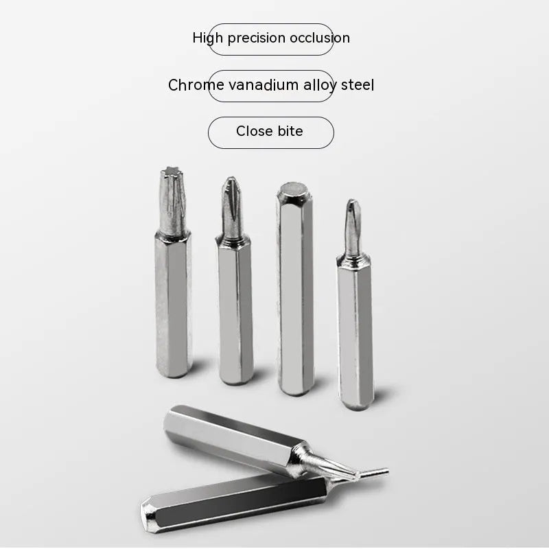 32-in-1 screwdriver set for mobile phone repair with bits organised in combination case