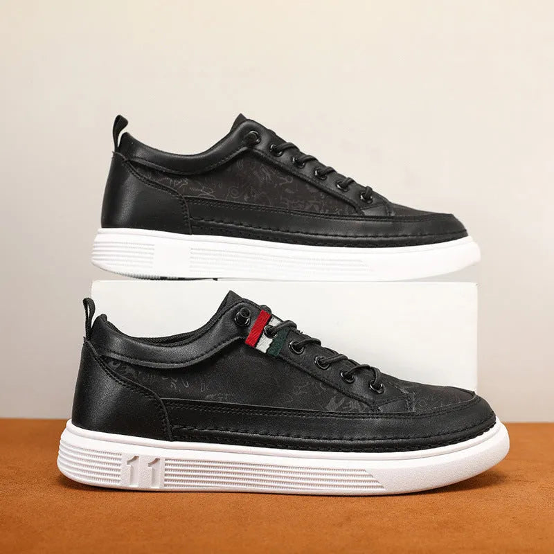 Men's grey high-top canvas bandage sneakers with a round toe on a PVC sole.