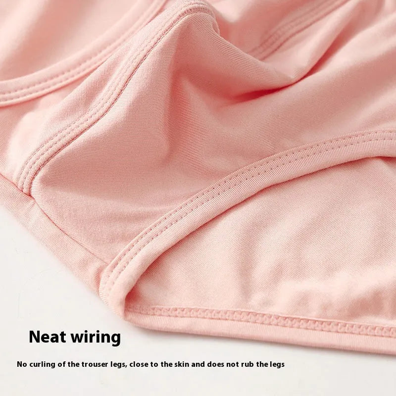 Men's low-waist modal briefs in gradient sports belt style, shown in black, white, and pink.