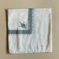 Large square printed polyester scarf showing one of six available colours