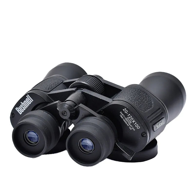 Outdoor telescope binoculars with continuous 20-120x zoom and 100mm objective lenses for high-power viewing