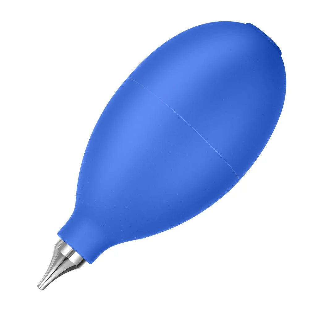 Blue rubber dust removal ball cleaning tool with 9.5cm length for camera and phone maintenance