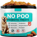 Packet of 180 pumpkin flavour probiotic chewable tablets for dog intestinal health