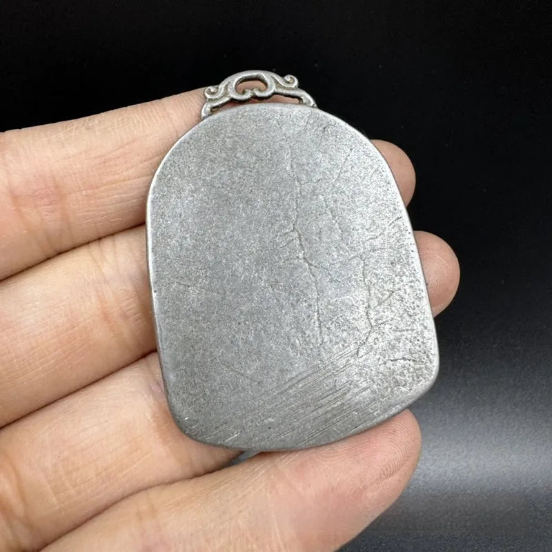 Chinese-style iron geometry pendant hanging ornament with traditional design patterns