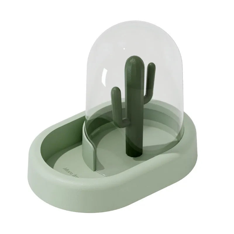 Automatic hamster feeder with transparent food chamber in vanilla yellow colour