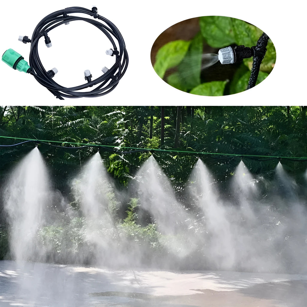 10 metre garden irrigation hose water mist system with 10 spray heads for greening projects