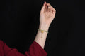 Shihuan natural Hetian jade sunny water bracelet with fu character and constellation detailing on 6mm beads