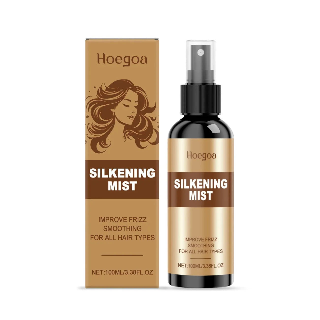 100ml hair care spray bottle with ginger root oil and collagen for hydration and nourishment