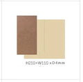 Cowhide diary refill inner core showing 11x21cm size and saddle stitch binding