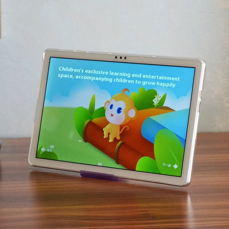 Clear ultra-thin 0.8mm silicone protective case for tablet showing transparent white colour and minimalist design