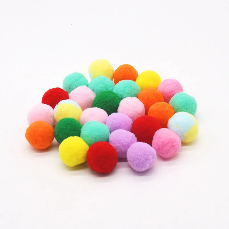 Plush ball toy gun for pets with yarn balls, 30cm launch gun with shooting mechanism