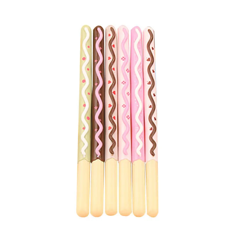 Chocolate bar design gel pen with 0.38mm tip and black erasable ink