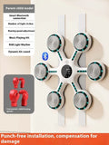 Smart music boxing machine hanging PVC wall target with height adjustment and boxing gloves