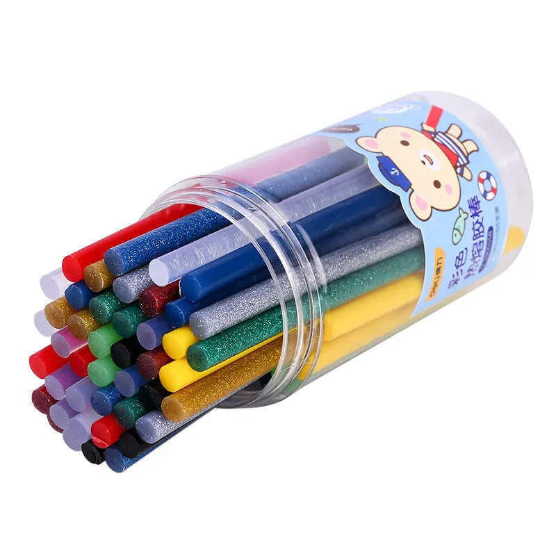55 transparent hot melt glue sticks with 7mm diameter for manual adhesive guns