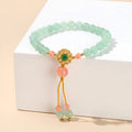 Natural jade green crystal bracelet with fresh design for women and girls