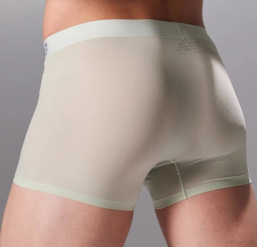 Lightweight seamless antibacterial sports underwear in four colours with size range L to 3XL