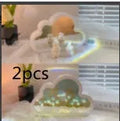 Tulip-shaped DIY night lamp kit with LED light and decorative mirror surface