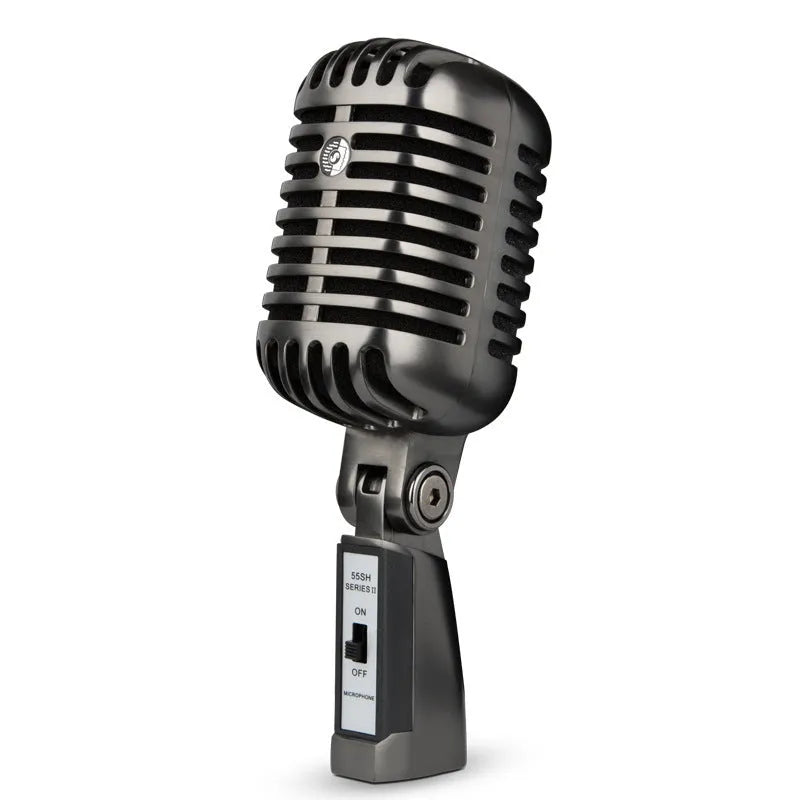 Retro-style condenser microphone with cardioid pickup for K-song and recording