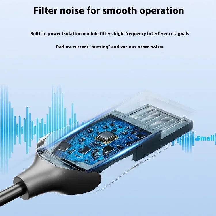 NAI USB car Bluetooth audio receiver with zinc alloy USB connector and copper 3.5mm jack