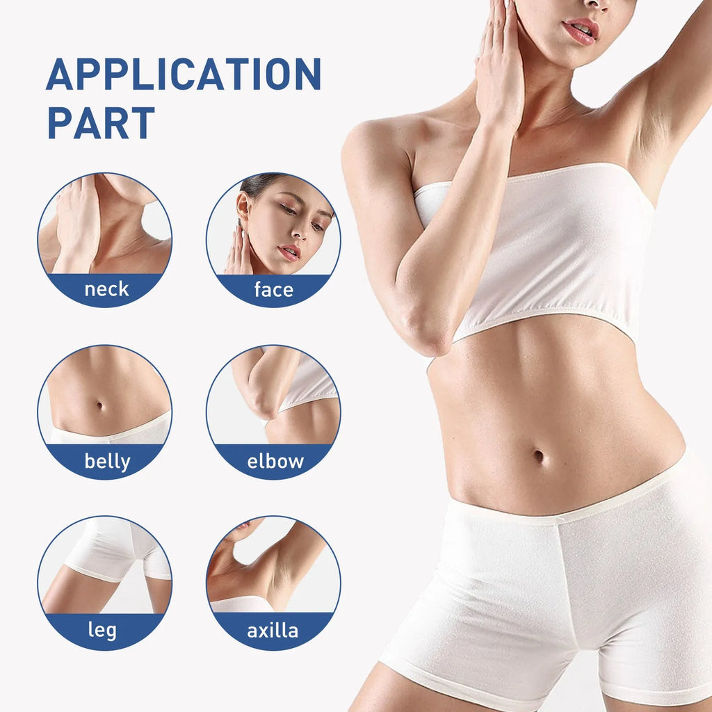 30ml body whitening cream tube for underarm and dull skin with nicotinamide, vitamin E, retinol, hyaluronic acid