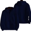Men's loose-fit zipper jacket in polyester-spandex blend, available in multiple colours and sizes for sports.