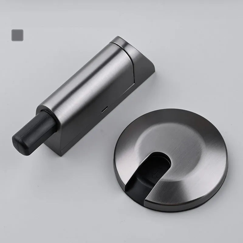 Household Fashion Invisible Door Stopper in zinc alloy with six colour options for modern interiors