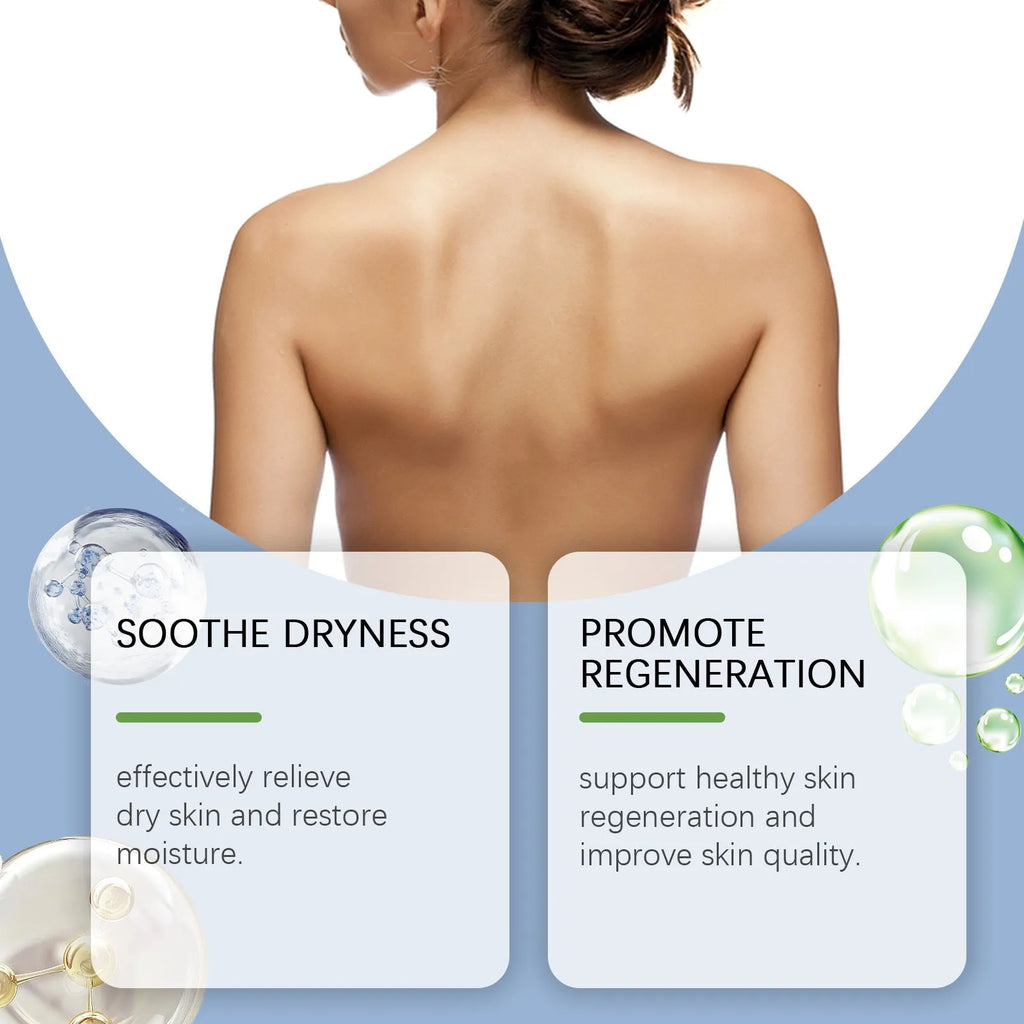 20g tube of body neck cream with botanical ingredients including mint leaf and tea tree oil