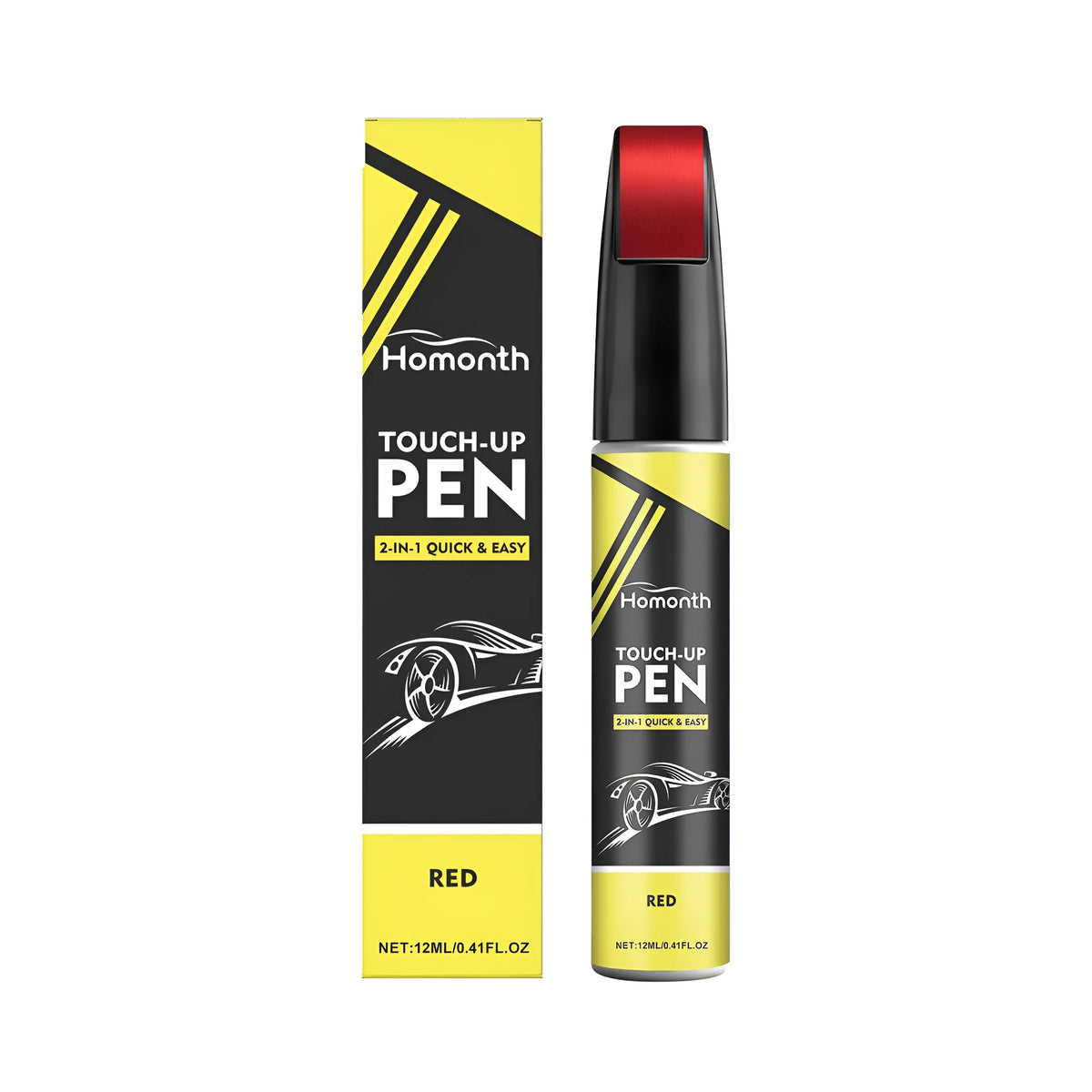 Red automobile shallow mark nursing pen for car scratch touch-up, single pen with red colour option